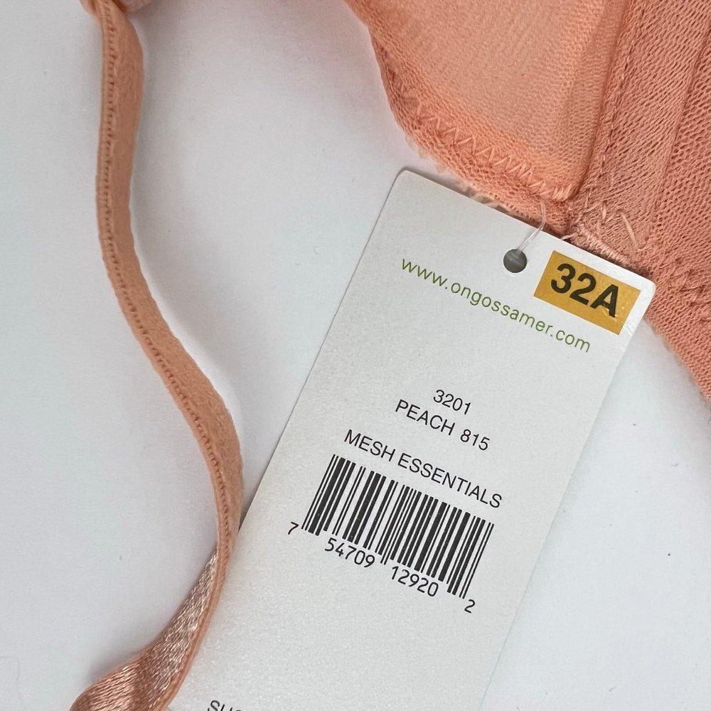 On Gossamer Mesh Essentials Bump it Up Pushup Bra 32A - Picture 4 of 8